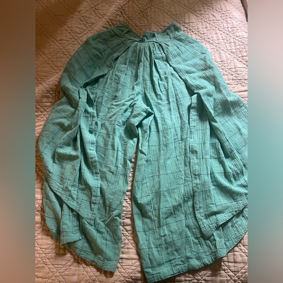 Free People Split Front Flowy Pants - Picture 3 of 5